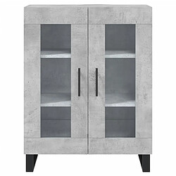 Maison Chic Buffet,Meuble de Rangement,commode pour salon,Cuisine gris béton 69,5x34x90 cm bois d'ingénierie -MN21770 pas cher