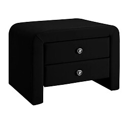 Meubler Design Table Chevet Design Noir Eva X2