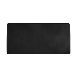 Tapis de souris en cuir PU de grande taille pour ordinateur portable et clavier de bureau, noir 90x45cm