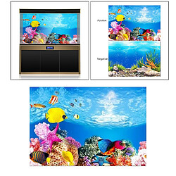 Acheter Affiche De Fond D'aquarium De PVC D'océan Paysage De Décoration De Réservoir De Poissons 60x102cm