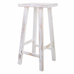 Acheter Tabouret Alexandra House Living Blanc Pin 25 x 70 x 35 cm