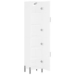 Acheter Maison Chic Buffet,Meuble de Rangement,commode pour salon,Cuisine Blanc 34,5x34x180 cm Bois d'ingénierie -MN83163