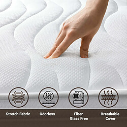 The White Stone Matelas 165 x 195 à ressorts ensachés | Hauteur 20 cm pas cher