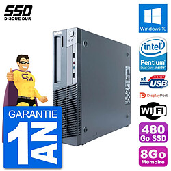 PC Lenovo M91p SFF Intel G630 RAM 8Go SSD 480Go Windows 10 Wifi - Occasion