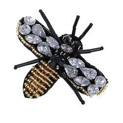 Avis Patchs perlés abeille coeur strass coudre sur Patch Applique pour le décor de tissu