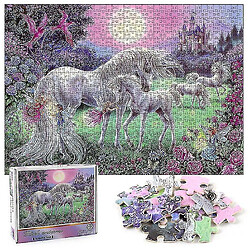 Universal Puzzle licorne puzzle, casse-tête décompressé pédagogique, décoration murale 1000 pièces 