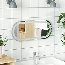 vidaXL Miroir de salle de bain à LED 60x25 cm ovale