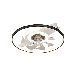 Universal Ventilateur de salon, lampe de plafond intégrée, lustre muet à conversion de fréquence, ventilateur électrique. 