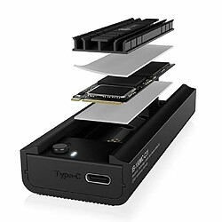 Raidsonic Geh. IcyBox M.2NVMe & SATA SSD, USB 3.2 (Gen2)