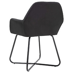 Acheter vidaXL Chaises à manger lot de 6 noir tissu