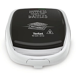 TEFAL Croque gaufre, Jeux de plaque inclus, Indicateur lumineux, Loquet poignée, Rangement vertical Snack Time Happiness SW3411