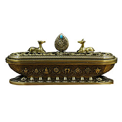 Acheter Tibet Tibetan Alloy Incense Censer Burner Metal Crafts Décoration Bronze