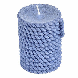 Paris Prix Bougie Pilier Effet Cordage Blue Wave 8cm Bleu Foncé