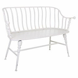 Banc Alexandra House Living Blanc Fer 53 x 86 x 128 cm