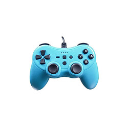 Subsonic Manette Colorz pour console Nintendo Switch avec cable de 3 metres, vibration et gyroscope - Bleu Neon