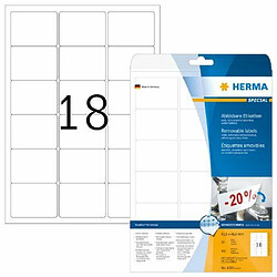 Elysees Paris Herma 4203 Étiquettes movables/amovibles 63,5 x 46,6 A4 Blanc