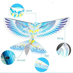 Justgreenbox E-Bird Self-fly Bird Hand Throw Jouet Volant Cadeau De Noël pour Enfants Enfants, Bleu