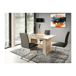 DINING Table a manger extensible de 6 a 12 personnes style contemporain decor chene Sonoma - L 140-273 x l 90 cm