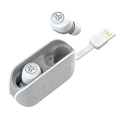 JLAB AUDIO JLab IEUEBGOAIRRWHTGRY82 écouteur/casque Écouteurs Sans fil Ecouteurs Musique USB Type-A Bluetooth Blanc