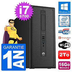 PC Tour HP EliteDesk 800 G2 Intel i7-6700 RAM 16Go Disque Dur 2To Windows 10 Wifi · Occasion 