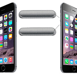 Wewoo Pour iPhone 6 et 6 gris Plus pièce détachée clé de contrôle du volume