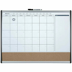 Nobo Tableau organisateur mensuel magnétique 58,5x43 cm