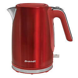 Bouilloire sans fil 1.7l 2200w rouge/inox - BO1703R - BRANDT