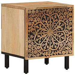 Maison Chic Table de chevet | Table de nuit 40x33x46 cm Bois de manguier solide -GKD93045 