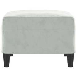 Avis vidaXL Repose-pied Gris clair 70x55x41 cm Velours