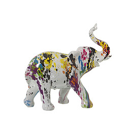 Figurine Décorative Alexandra House Living Multicouleur Plastique Eléphant Peinture 14 x 30 x 28 cm 