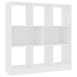 Maison Chic Bibliothèque - Armoire de livres Blanc 97,5x29,5x100 cm Bois d'ingénierie -GKD19356