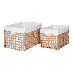 EPIKASA Lot de 2 Paniers Décoratifs de Rangement Bustelo