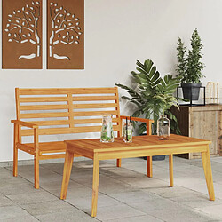 vidaXL Ensemble de jardin bois massif d'acacia 