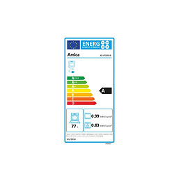 Cuisinière vitrocéramique 77l 4 feux blanc - ACV7005RB - AMICA
