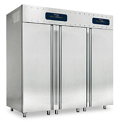 VIRTUS GROUP Congélateur 700+1400 litres en inox 3 portes, GN 2/1, -10°/-22°C- Virtus