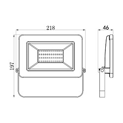 Avis VELAMP PADLIGHT5, projecteur LED SMD 50W IP65, noir 4000K