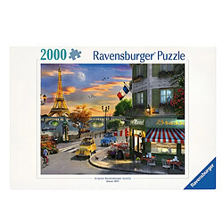 Ravensburger Puzzle Premium de 2000 Pièces Softclick Thème Coucher de Soleil à Paris Multicolore