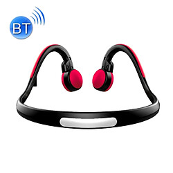 Wewoo Casque Bluetooth Sport rouge pour iPhone, Samsung, Huawei, Xiaomi, HTC et autres téléphones intelligents ou autres périphériques audio Bone Conduction V4.1 + EDR Sports sur l'oreille avec micro, 