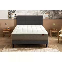 Ensemble Epeda Inoubliable + Sommier Confort Medium 180x200 - Double Sommier 