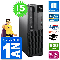 PC Lenovo M91p SFF Intel i5-2400 RAM 16Go Disque Dur 500Go Windows 10 Wifi · Occasion 