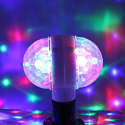 LED Light Party Disco Éclairage Effets Auto-Gyrophare Ampoule 6 W pour Toutes Les Lampes avec E27 Prise En Plastique double-Dirigé Ampoule boule disco lumière tournante