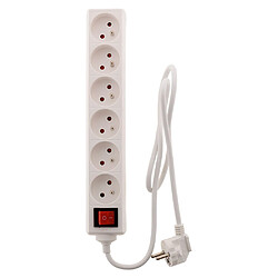 Avis Bloc 6 prises 16A 2P+T avec interrupteur blanc - Zenitech