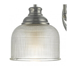 Avis Luminaire Center Applique murale Tack chrome antique et verre téxturé 1 ampoule