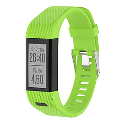 Wewoo Bracelet pour montre connectée en silicone Smart Watch Garmin Vivosmart HR + Vert 