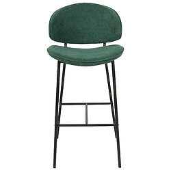 Acheter Beliani Tabouret de bar Set de 2 Tissu Vert foncé KIANA