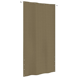 vidaXL Écran de balcon Taupe 140x240 cm Tissu Oxford