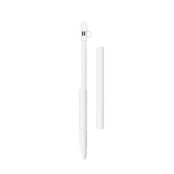 YP Select Apple Pencil Sleeve, Soft Silicone Holder Grip For Apple Ipad Pro Pencil blanc