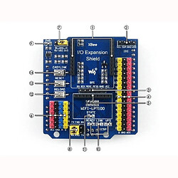 Wewoo Bouclier d'extension IO WaveshareBouclier d'expansion Arduino IO pas cher