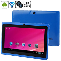 Wewoo Tablette Tactile bleu 7 pouces Tactile, 512 Mo + 8 Go, Android 4.0 360 degrés de rotation du menu, Allwinner A33 Quad Core, 1,5 GHz