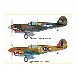 P-40E Kitty Hawk Fighter - 1:48e - Hobby Boss 